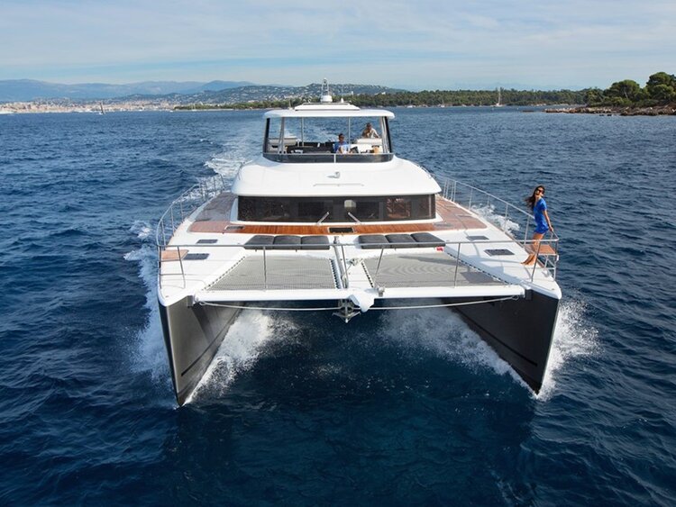 Lagoon 630 at Southampton international boat show